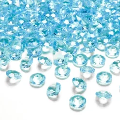 Diamantkonfetti - Ljusblå 100-pack