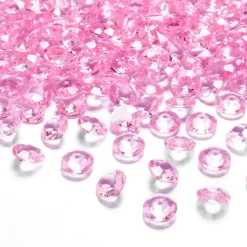 Diamantkonfetti - Rosa 100-pack