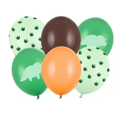 Dinosaurie - Ballongmix 6-pack