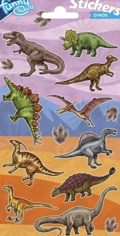 Dinosaurie - Klistermärken 15-pack