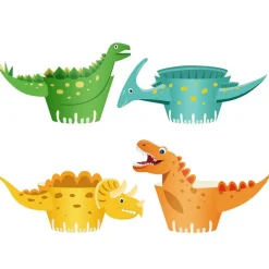 Dinosaurie Muffinsöverdrag 8-pack