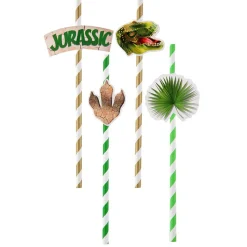 Dinosaurie - Pappsugrör 8-pack