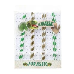 Dinosaurie - Pappsugrör 8-pack