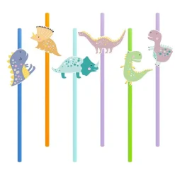 Dinosaurie Sugrör 6-pack