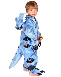 Dinosaurie T-Rex Jumpsuit Maskeraddräkt Barn 3-5 år