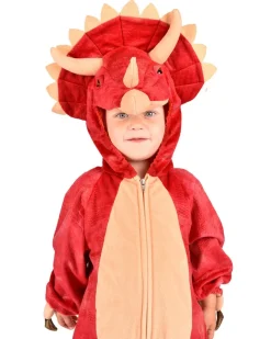Dinosaurie Triceratops Jumpsuit Maskeraddräkt Barn 4-5 år