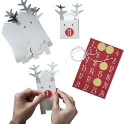 DIY Adventskalender - Renar i papp