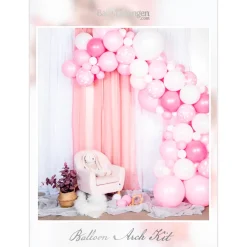 DIY Ballongbåge Baby Pink