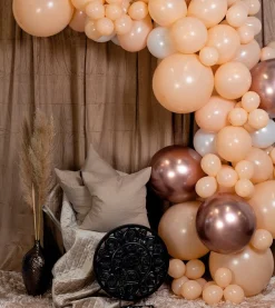 DIY Ballongbåge Blusch Aprikos
