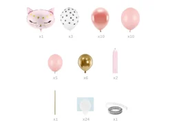 DIY Ballongpelare - Rosa Katt