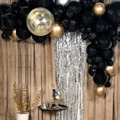 DIY Deluxe Ballongbåge - Svart/Guld