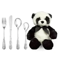 Doppresent Bestickset & Panda Gosedjur