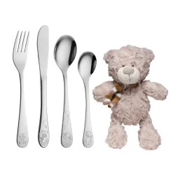 Doppresent Teddybjörn Bestickset med gosedjur