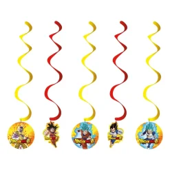 Dragon Ball - Hängande Swirl Dekorationer 5-pack