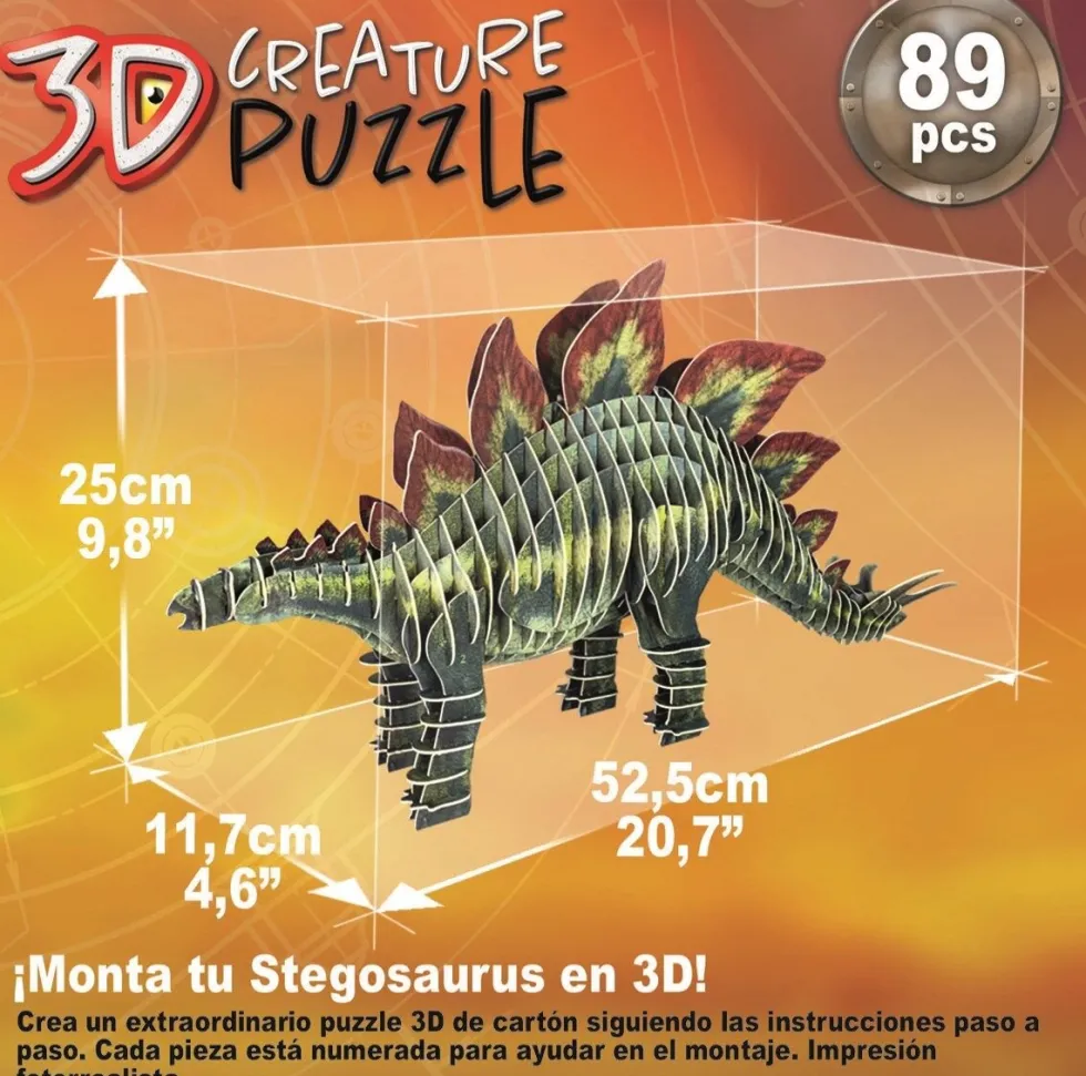 Educa 3D Pussel - Stegosaurus 89 bitar