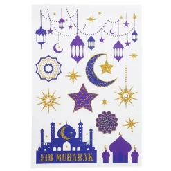 Eid Mubarak - Fönsterklistermärken 2 ark