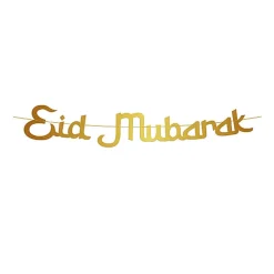 Eid Mubarak - Girlang Guldfolierad 2 meter