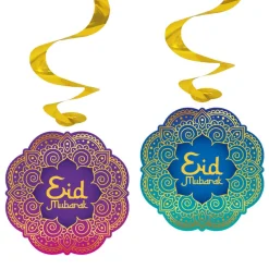 Eid Mubarak - Hängande Swirl Dekorationer 4-pack