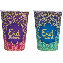 Eid Mubarak - Pappmuggar 8-pack