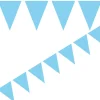 Flaggirlang - Ljusblå 10 meter