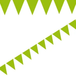 Flaggirlang Mini - Limegrön 3 meter