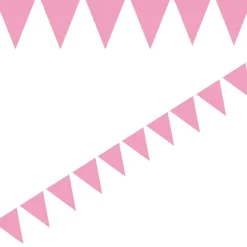 Flaggirlang Mini - Rosa 3 meter