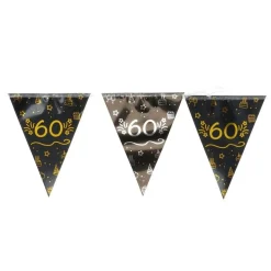 Flaggirlang Svart & Guld 60 år