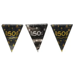 Flaggirlang Svart & Guld 50 år