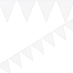 Flaggirlang - Vit 10 meter