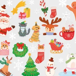 Fönsterstickers Julmotiv 30 st.