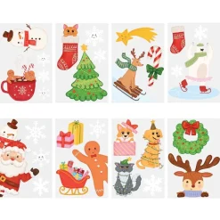 Fönsterstickers Julmotiv 30 st.
