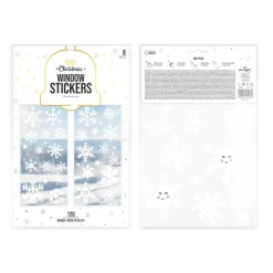 Fönsterstickers Snöflingor 120 st.
