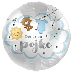 Folieballong Det är en pojke 43 cm
