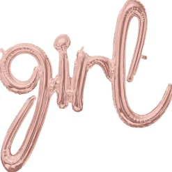 Folieballong - Girl Roseguld