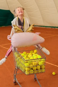 Folieballong Gris med vingar 72 cm
