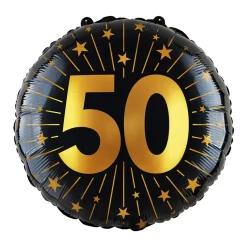 Folieballong Guld 50 år