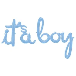 Folieballong - It´s a Boy Pastellblå