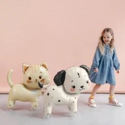 Folieballong Katt på hjul 65 cm