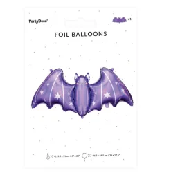 Folieballong Lila fladdermus 96 cm