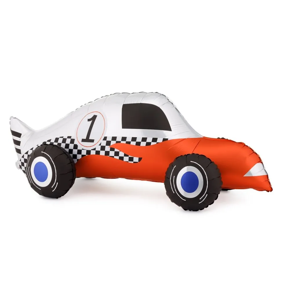 Folieballong Racerbil 90 cm