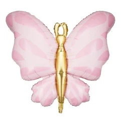 Folieballong Rosa Fjäril 69 cm