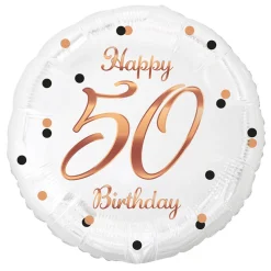 Folieballong - Roséguld 50 år