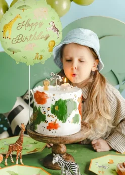 Folieballong Safari Happy Birthday 35 cm
