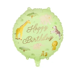 Folieballong Safari Happy Birthday 35 cm