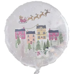 Folieballong - Snöglob 55 cm