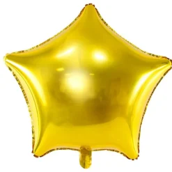 Folieballong Stjärna - Guld 48 cm