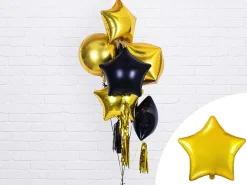 Folieballong Stjärna - Guld 48 cm