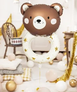 Folieballong - Teddybjörn Skallra 61 x 88 cm