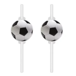 Football Party - Pappsugrör 4-pack