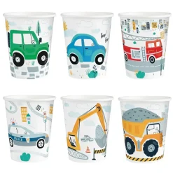 Fordon Pappmuggar 6-pack